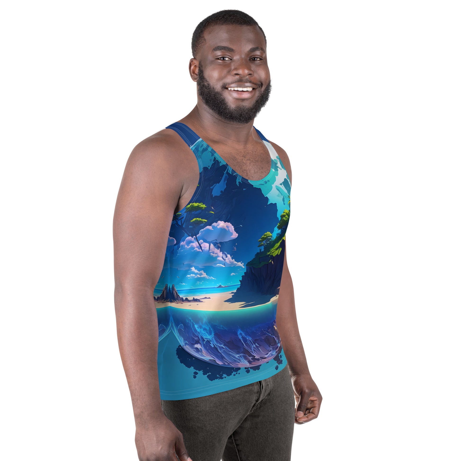 Men's Tank Top (VIVID DREAMER #1, Adorable, Easy to wash and Durable)