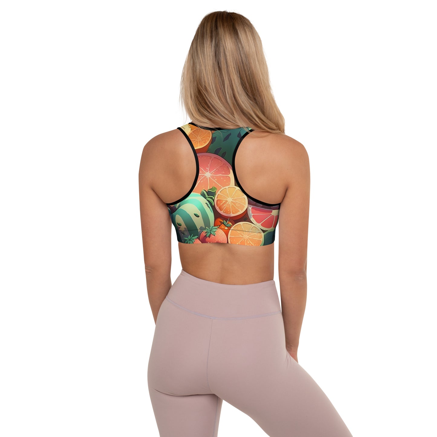 FRUITY VEGGIE #1 (Women's Padded Sports Bra)