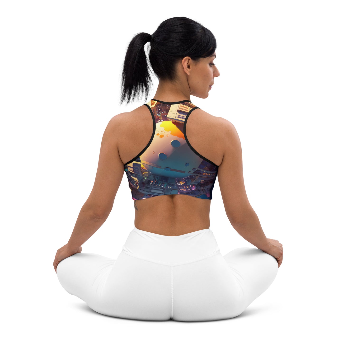 SPACE EXPLORER #1 (Women's Padded Sports Bra)