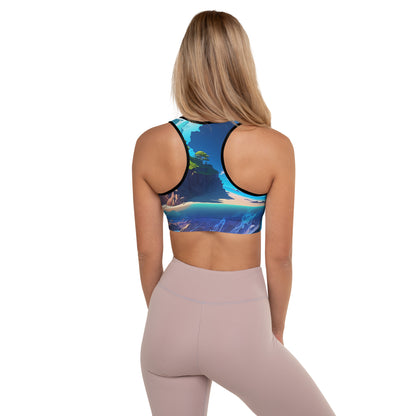 Padded Sports Bra For Women (VIVID DREAMER #1,  Stylish and Durable)