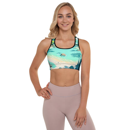 LAGOON LOVER #1 (Women's Padded Sports Bra)