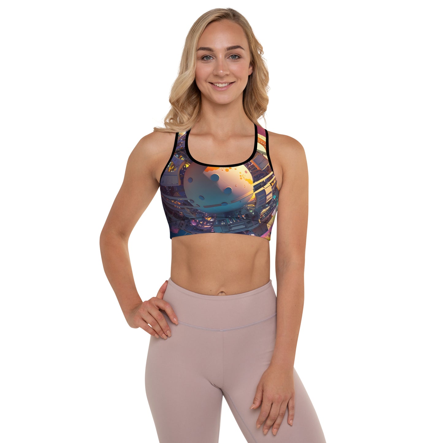 SPACE EXPLORER #1 (Women's Padded Sports Bra)