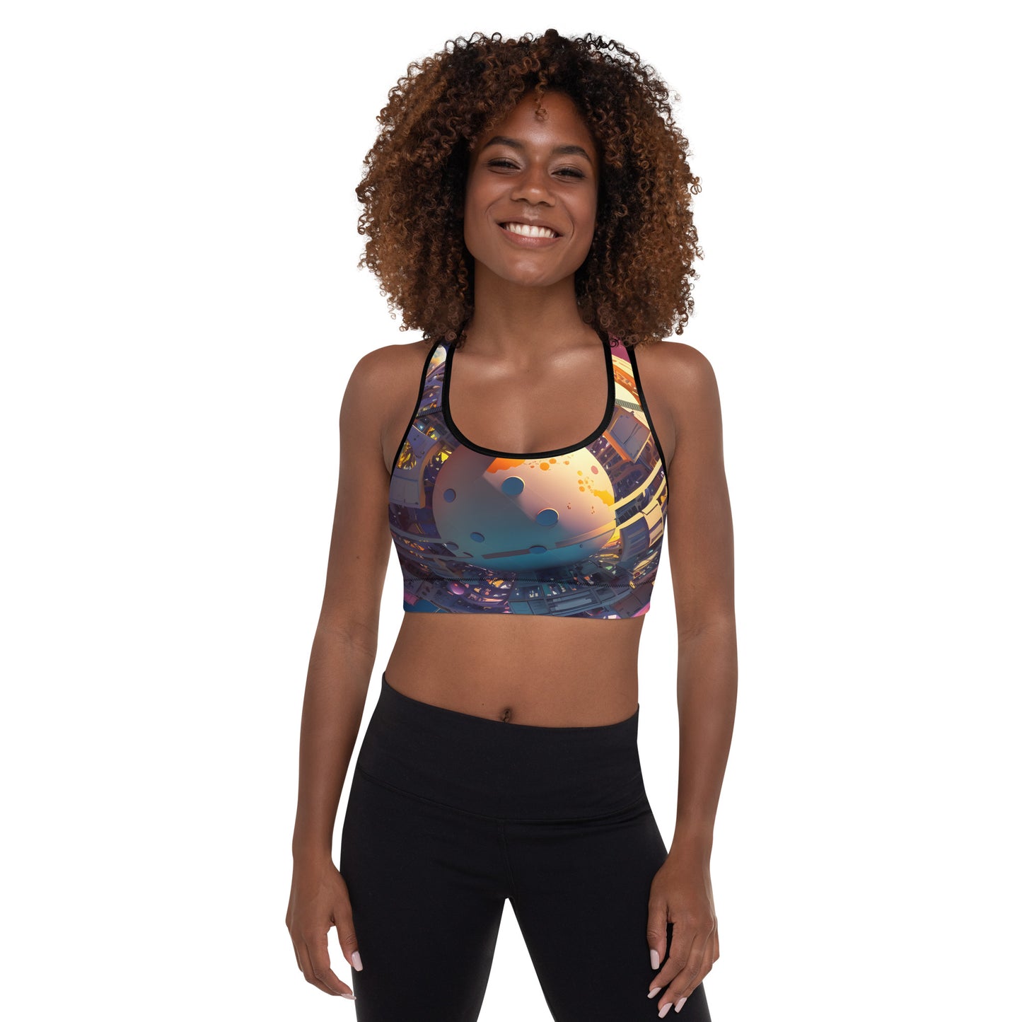 SPACE EXPLORER #1 (Women's Padded Sports Bra)