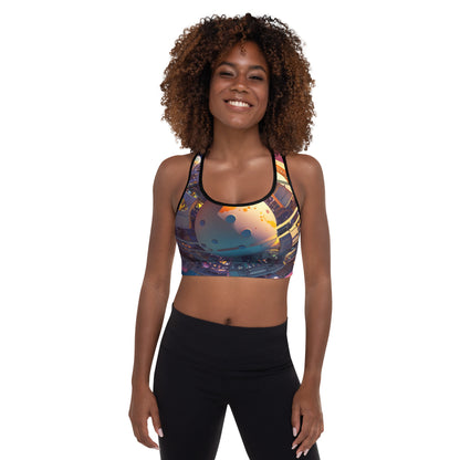 SPACE EXPLORER #1 (Women's Padded Sports Bra)