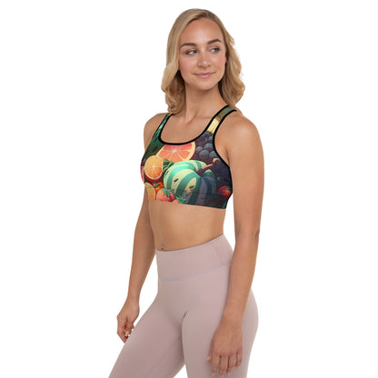 FRUITY VEGGIE #1 (Women's Padded Sports Bra)