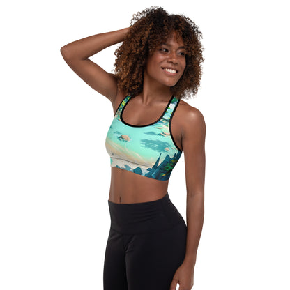 LAGOON LOVER #1 (Women's Padded Sports Bra)