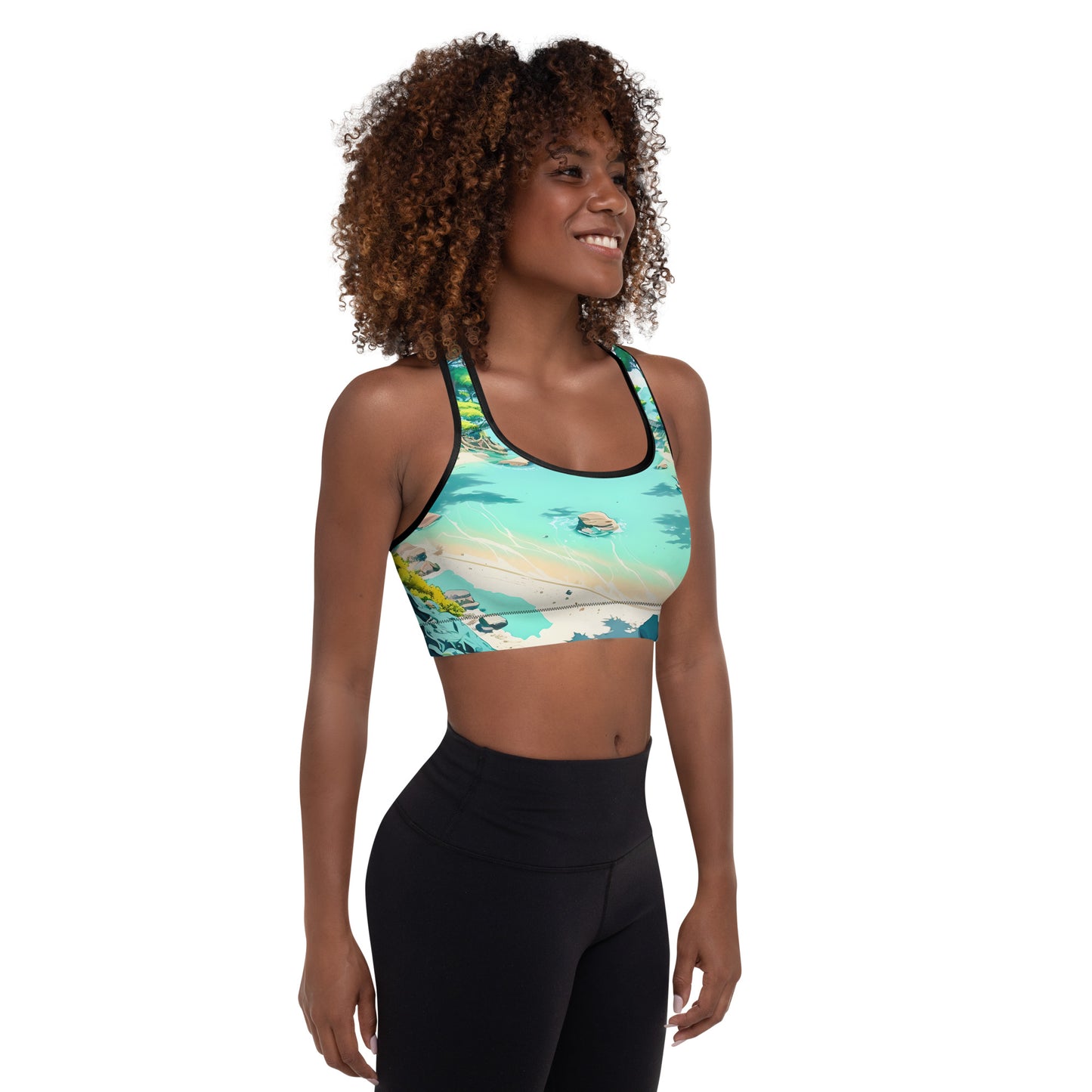 LAGOON LOVER #1 (Women's Padded Sports Bra)