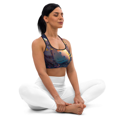 SPACE EXPLORER #1 (Women's Padded Sports Bra)