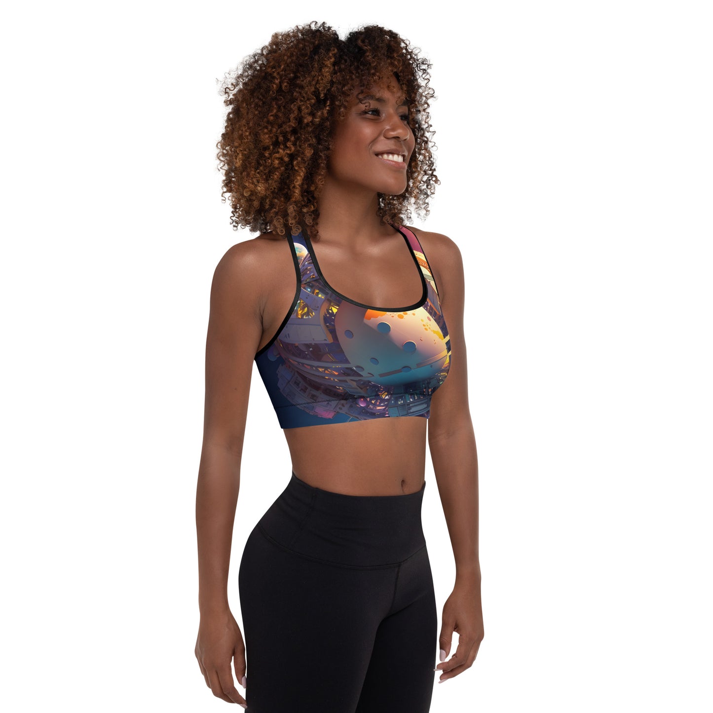 SPACE EXPLORER #1 (Women's Padded Sports Bra)