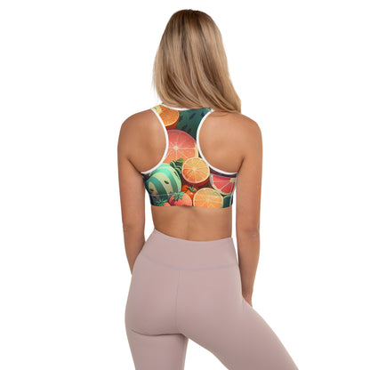 FRUITY VEGGIE #1 (Women's Padded Sports Bra)