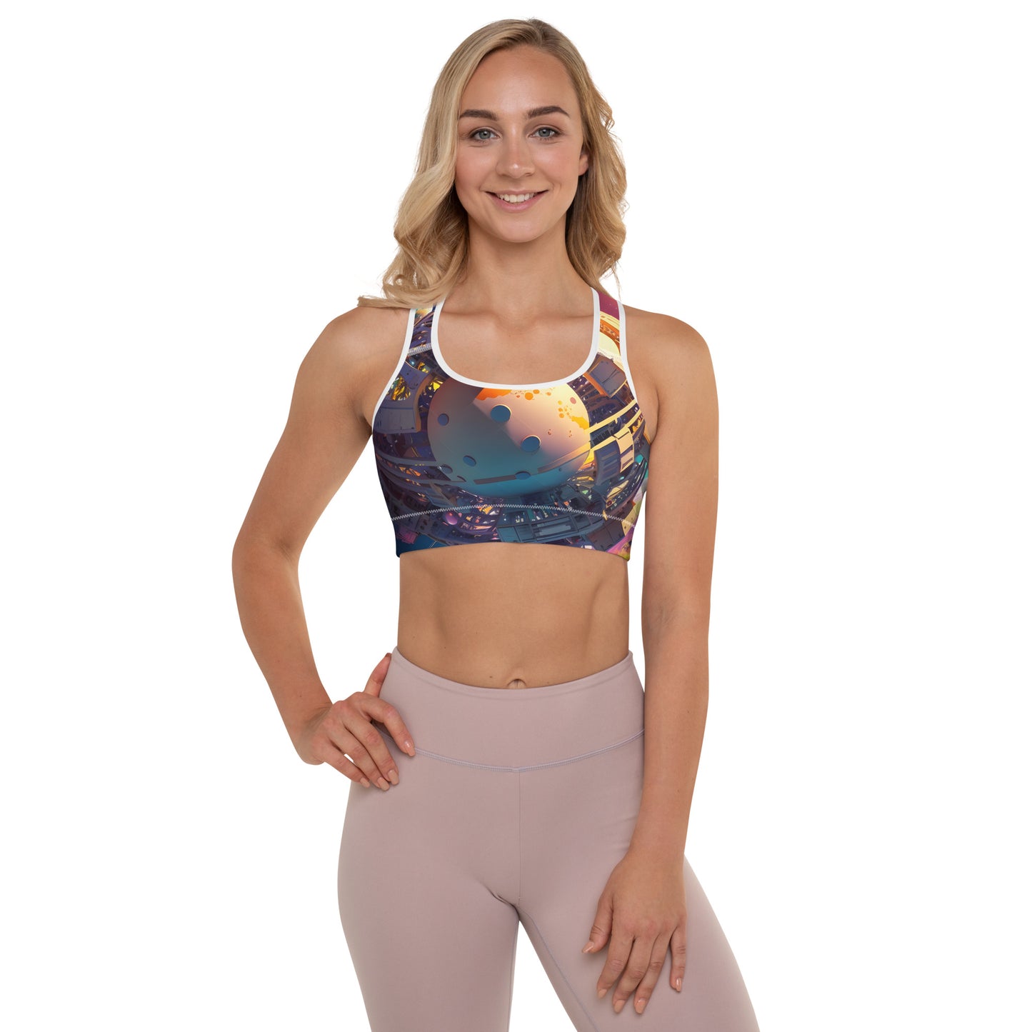 SPACE EXPLORER #1 (Women's Padded Sports Bra)