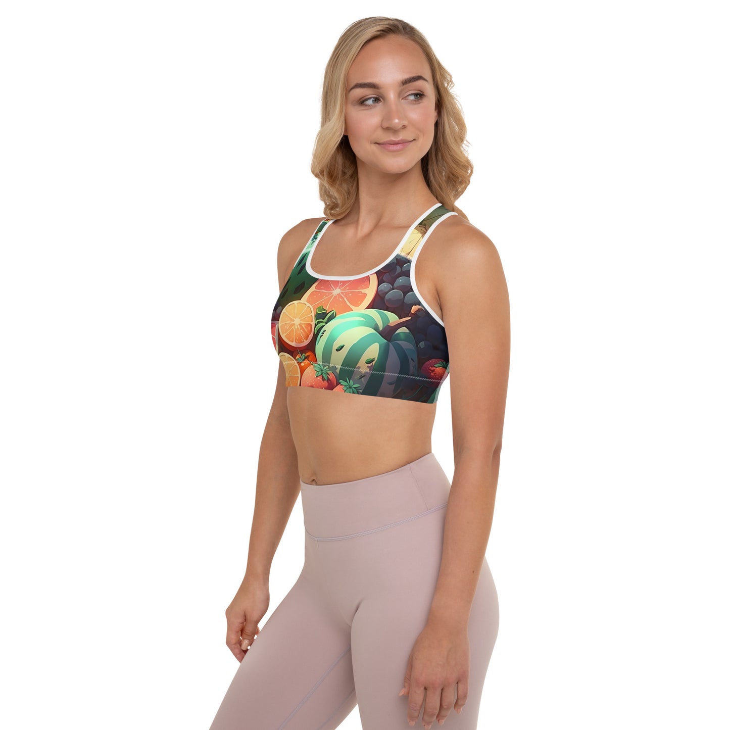 FRUITY VEGGIE #1 (Women's Padded Sports Bra)