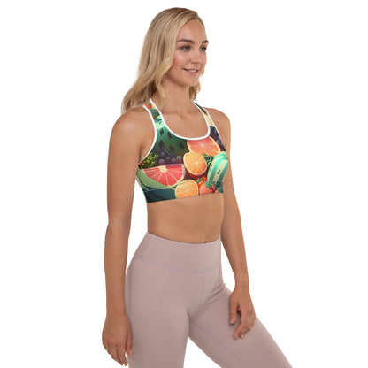 FRUITY VEGGIE #1 (Women's Padded Sports Bra)