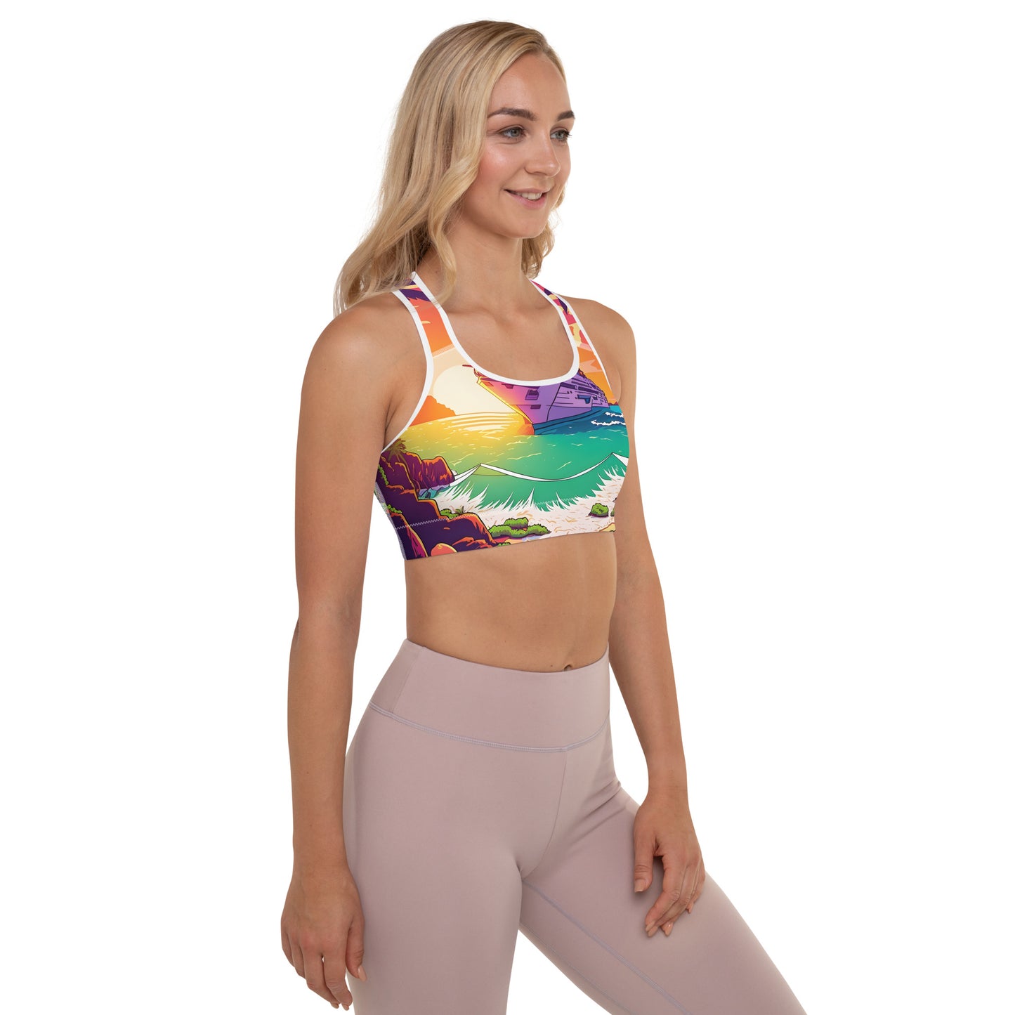 BEACH CRUISER Women's Padded Sports Bra