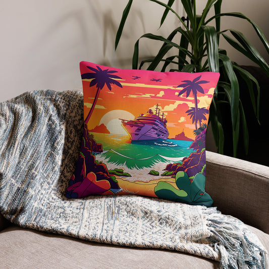 BEACH CRUISER Premium Stuffed Pillow