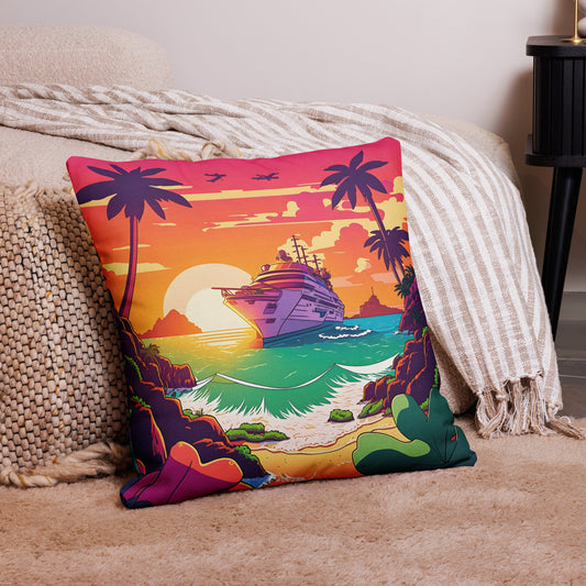 BEACH CRUISER Premium Pillow Case