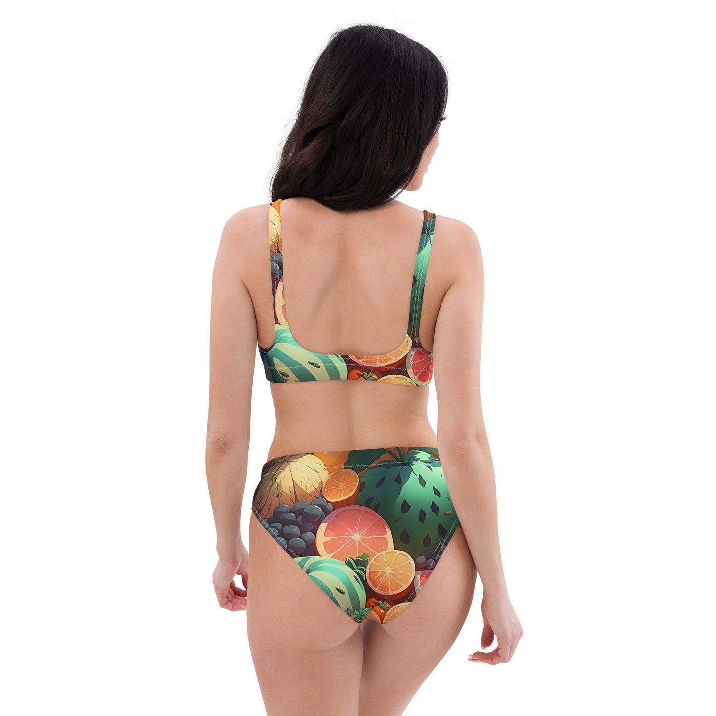 FRUITY VEGGIE #1 (Women's High-Waisted Bikini)