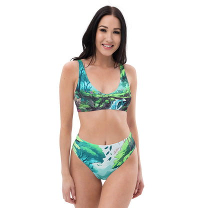 FOREST WALKER Women's High-Waisted Bikini