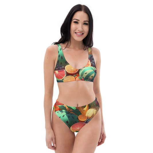 FRUITY VEGGIE #1 (Women's High-Waisted Bikini)