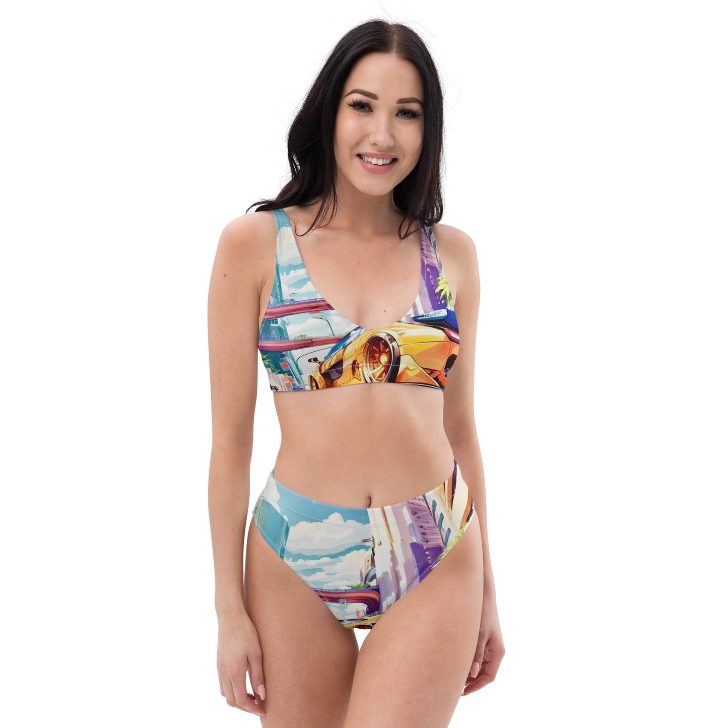 CITY HUNTER Women's High-Waisted Bikini