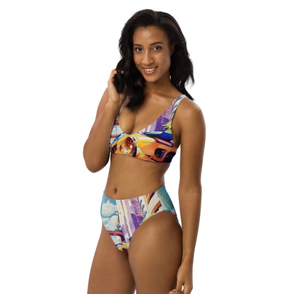 CITY HUNTER Women's High-Waisted Bikini