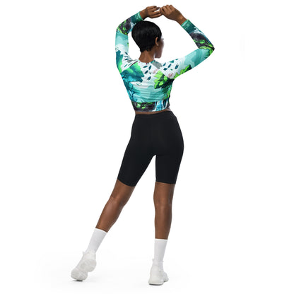 FOREST WALKER Women's Long-Sleeve Crop Top