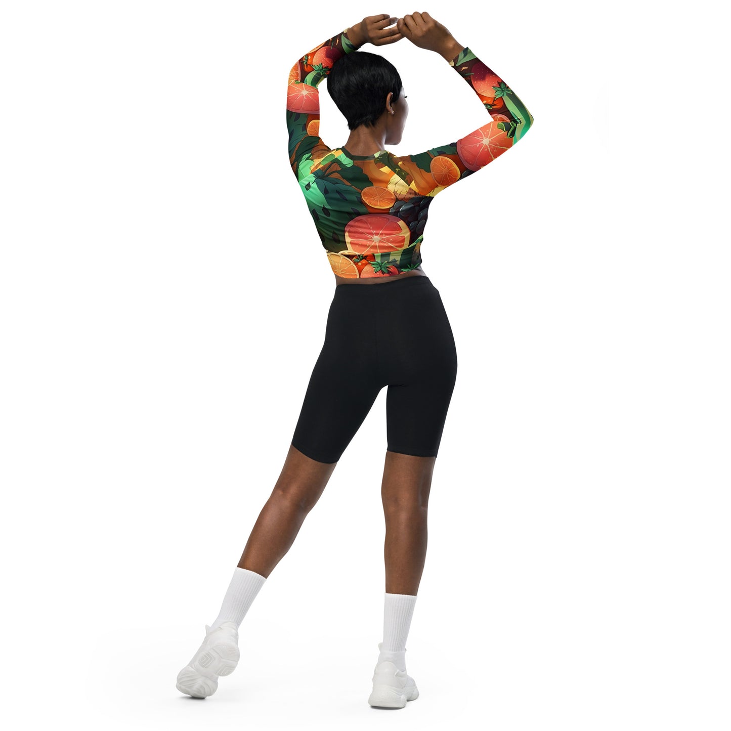 FRUITY VEGGIE #1 (Women's Long-Sleeve Crop Top