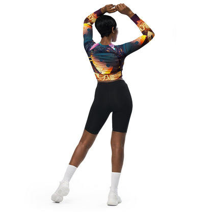 SPACE EXPLORER #1 (Women's Long-Sleeve Crop Top)