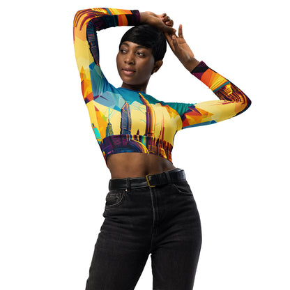 SKY SCRAPER #1 (Women’s Long-Sleeve Crop Top)