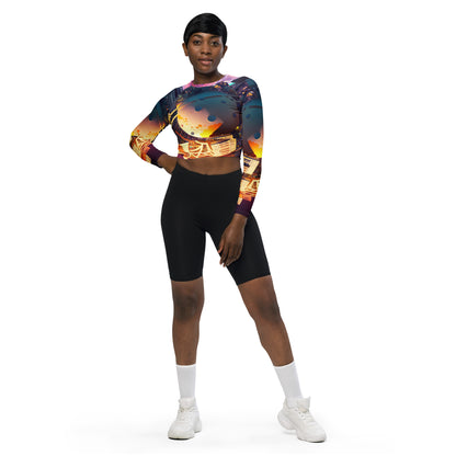 SPACE EXPLORER #1 (Women's Long-Sleeve Crop Top)