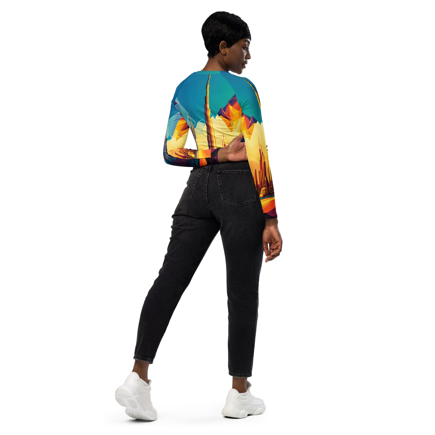 SKY SCRAPER #1 (Women’s Long-Sleeve Crop Top)