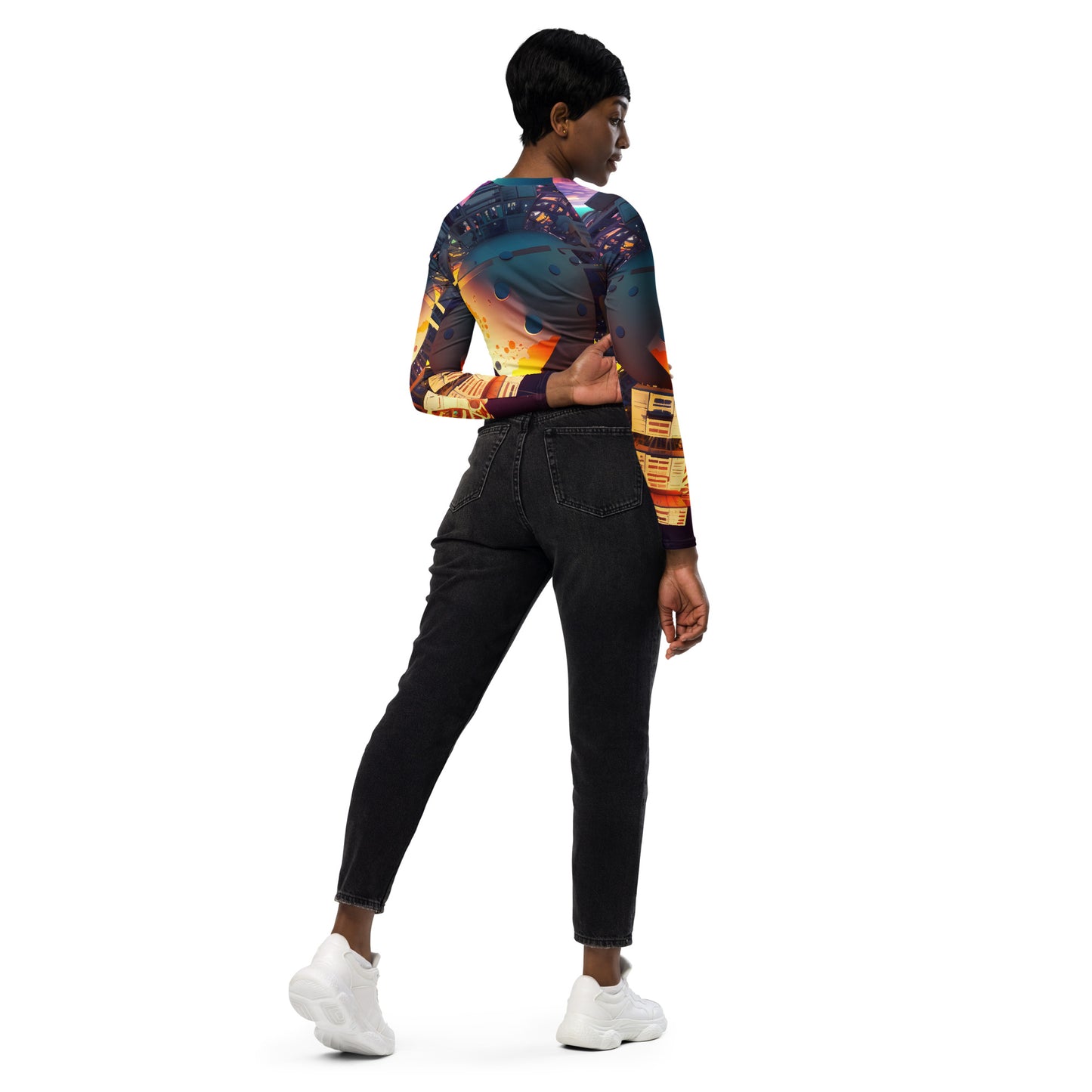 SPACE EXPLORER #1 (Women's Long-Sleeve Crop Top)