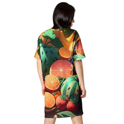 FRUITY VEGGIE #1 (Women's T-Shirt Dress)