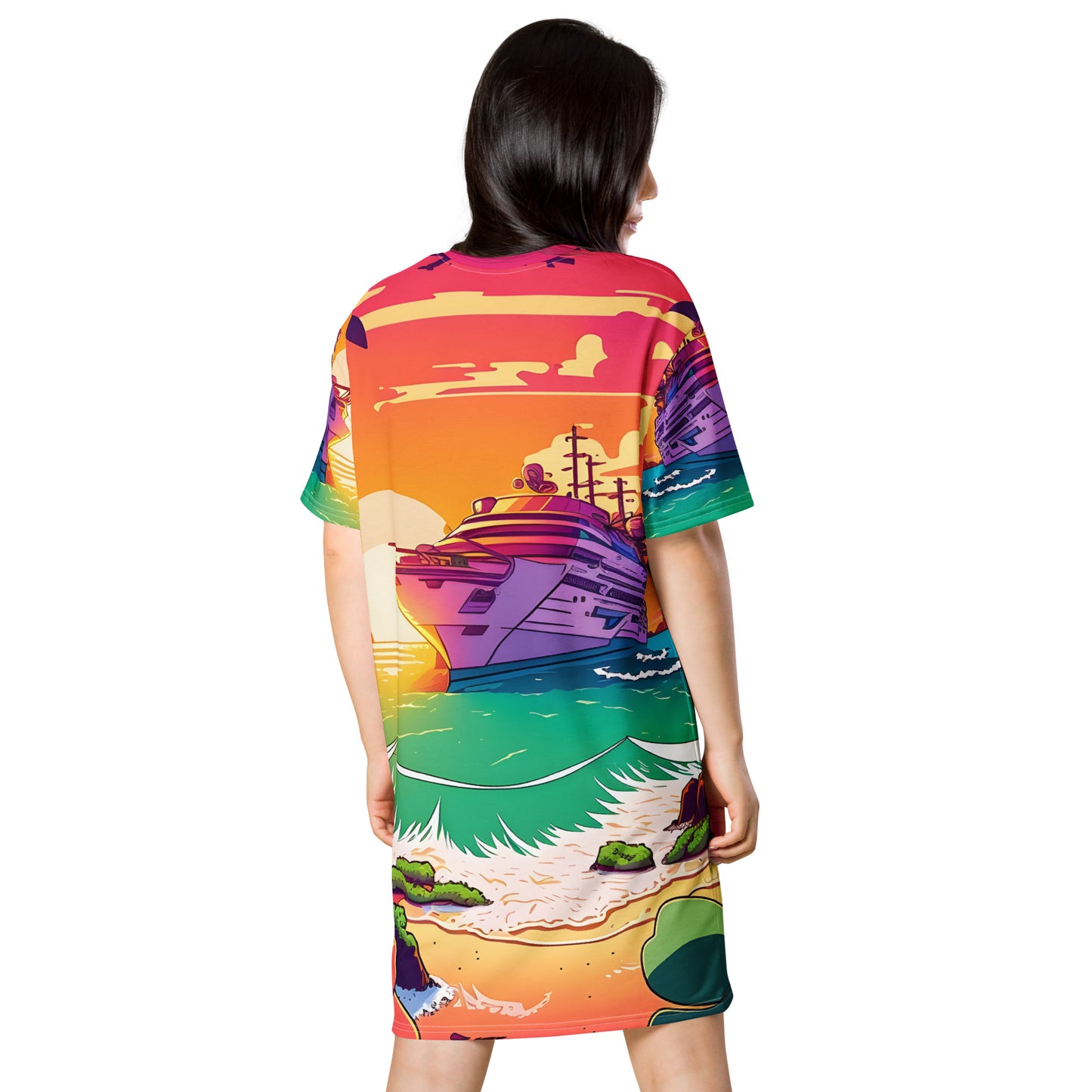 BEACH CRUISER Women's T-Shirt Dress