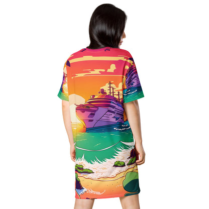 BEACH CRUISER Women's T-Shirt Dress