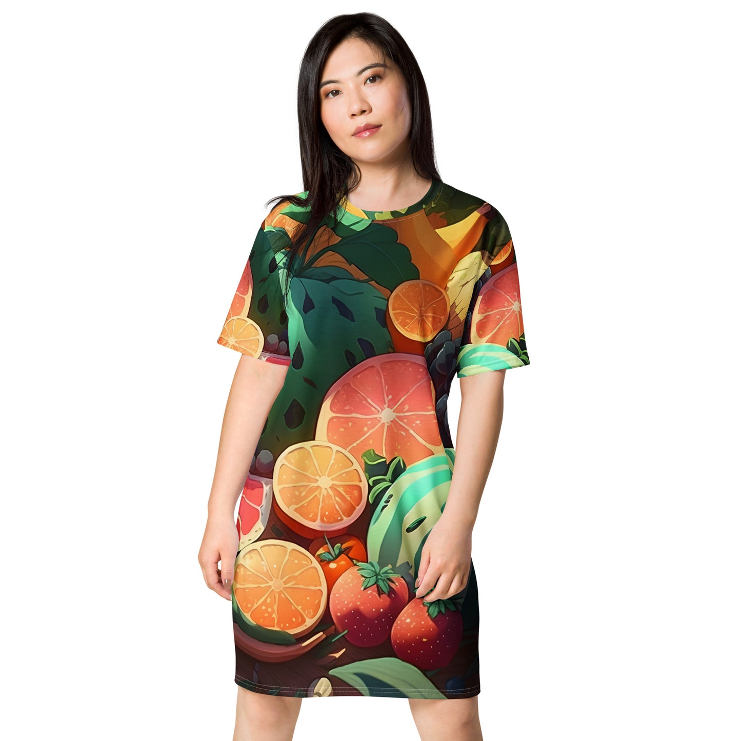 FRUITY VEGGIE #1 (Women's T-Shirt Dress)