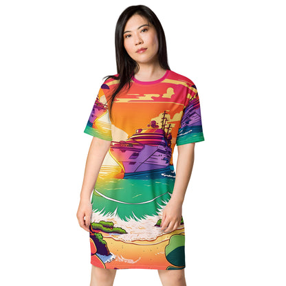 BEACH CRUISER Women's T-Shirt Dress