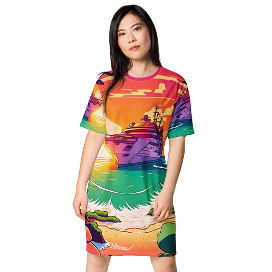 BEACH CRUISER Women's T-Shirt Dress