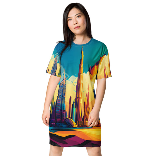 SKY SCRAPER #1 (Women’s T-Shirt Dress)