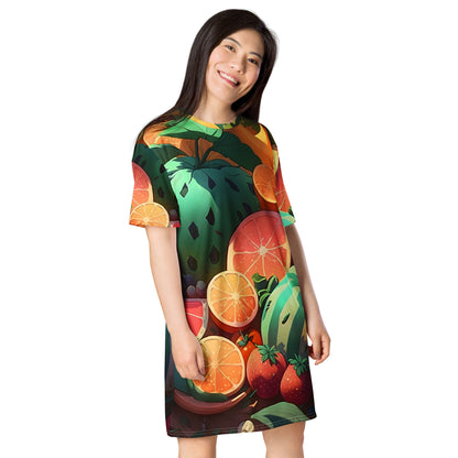 FRUITY VEGGIE #1 (Women's T-Shirt Dress)