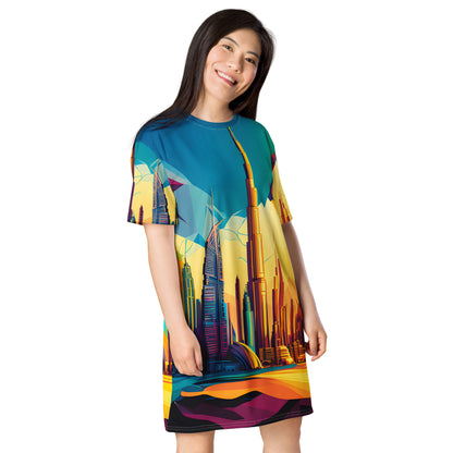 SKY SCRAPER #1 (Women’s T-Shirt Dress)