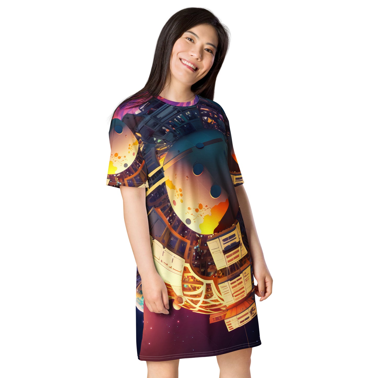 SPACE EXPLORER #1 (Women's T-Shirt Dress)