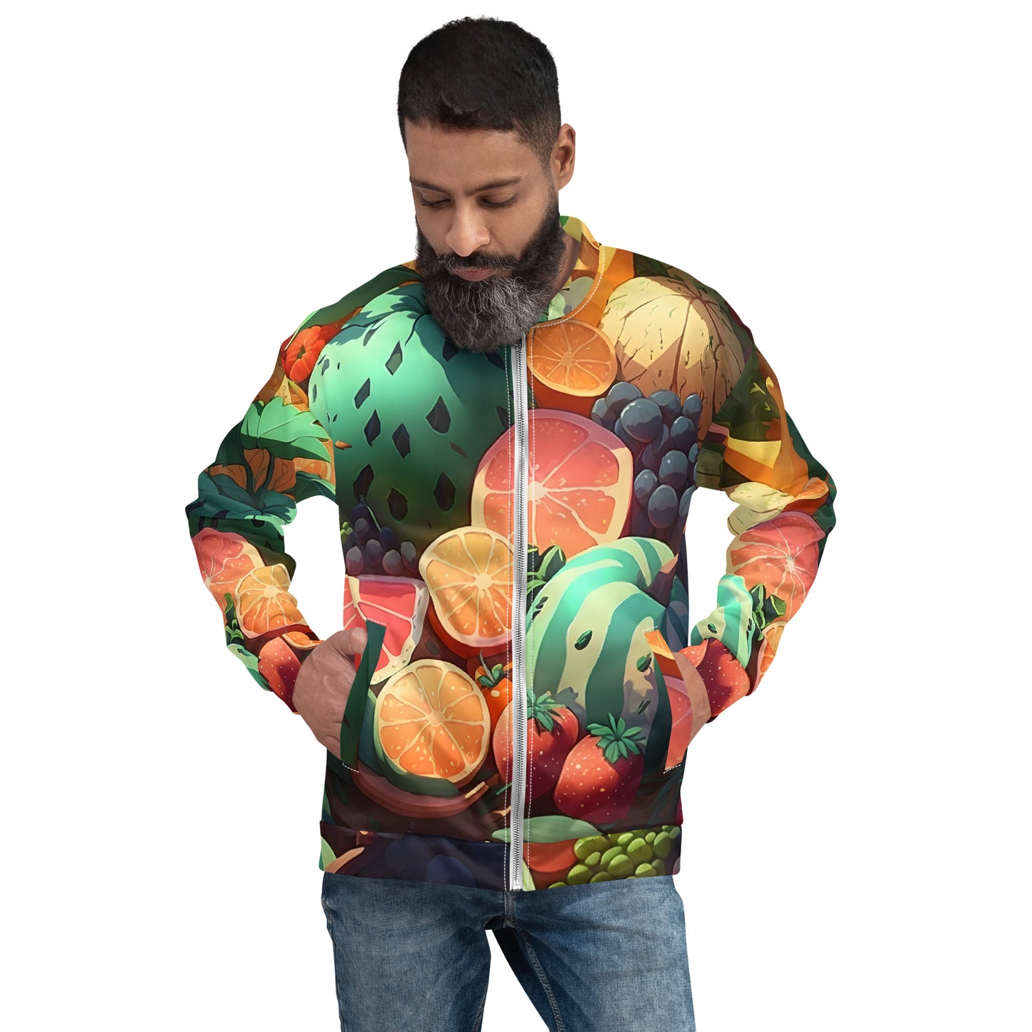 FRUITY VEGGIE #1 (Unisex Bomber Jacket)