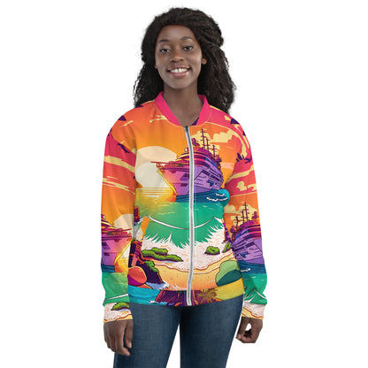 BEACH CRUISER Unisex Bomber Jacket