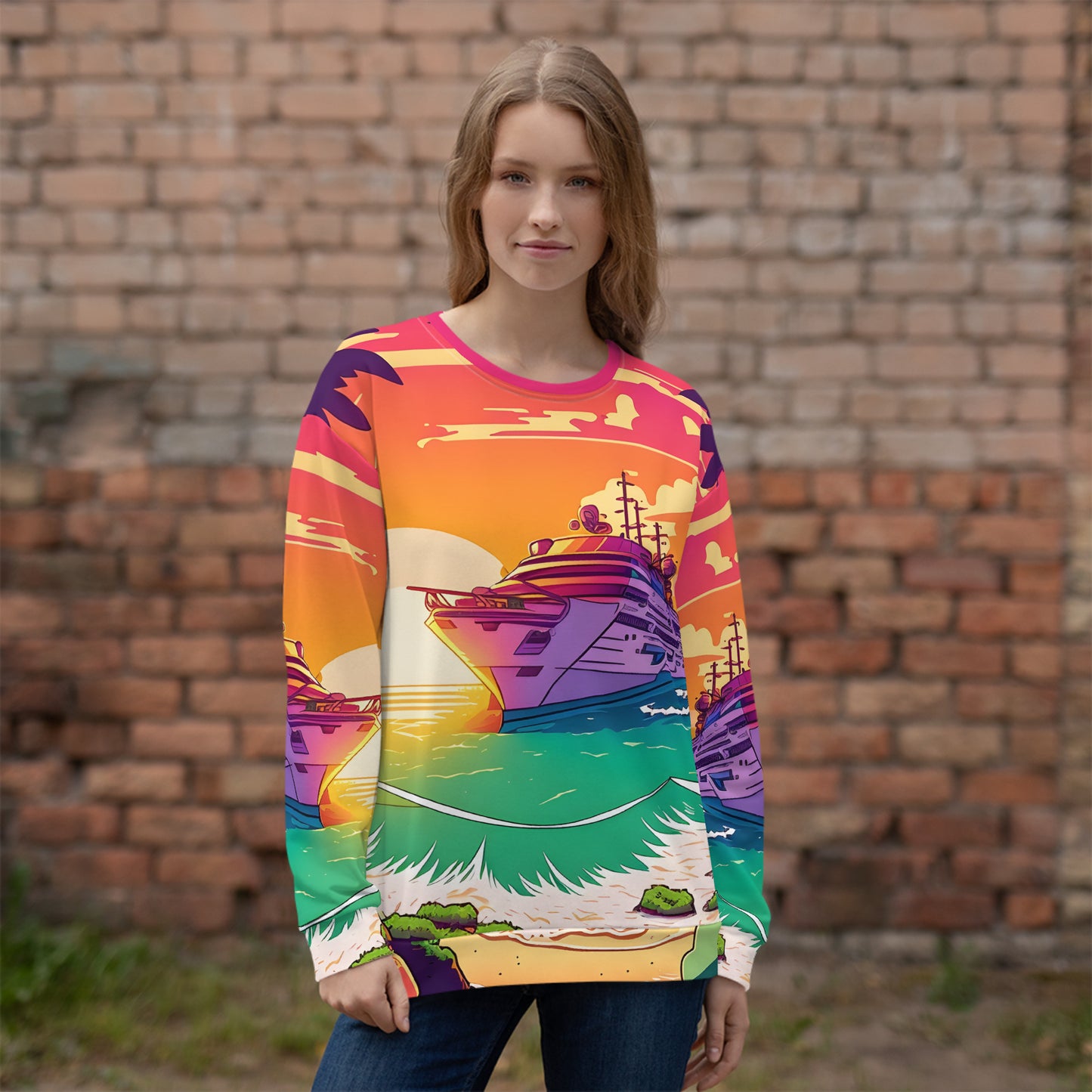 BEACH CRUISER Durable Unisex Sweatshirt