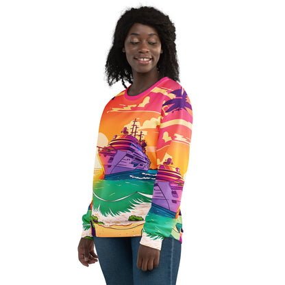 BEACH CRUISER Durable Unisex Sweatshirt