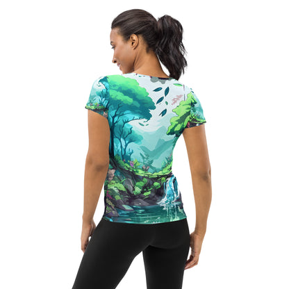 FOREST WALKER Women's Athletic T-Shirt