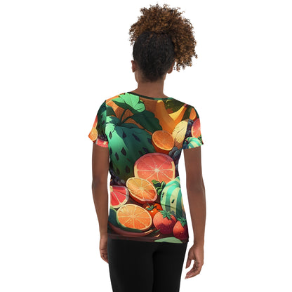 FRUITY VEGGIE #1 (Women's Athletic T-Shirt)