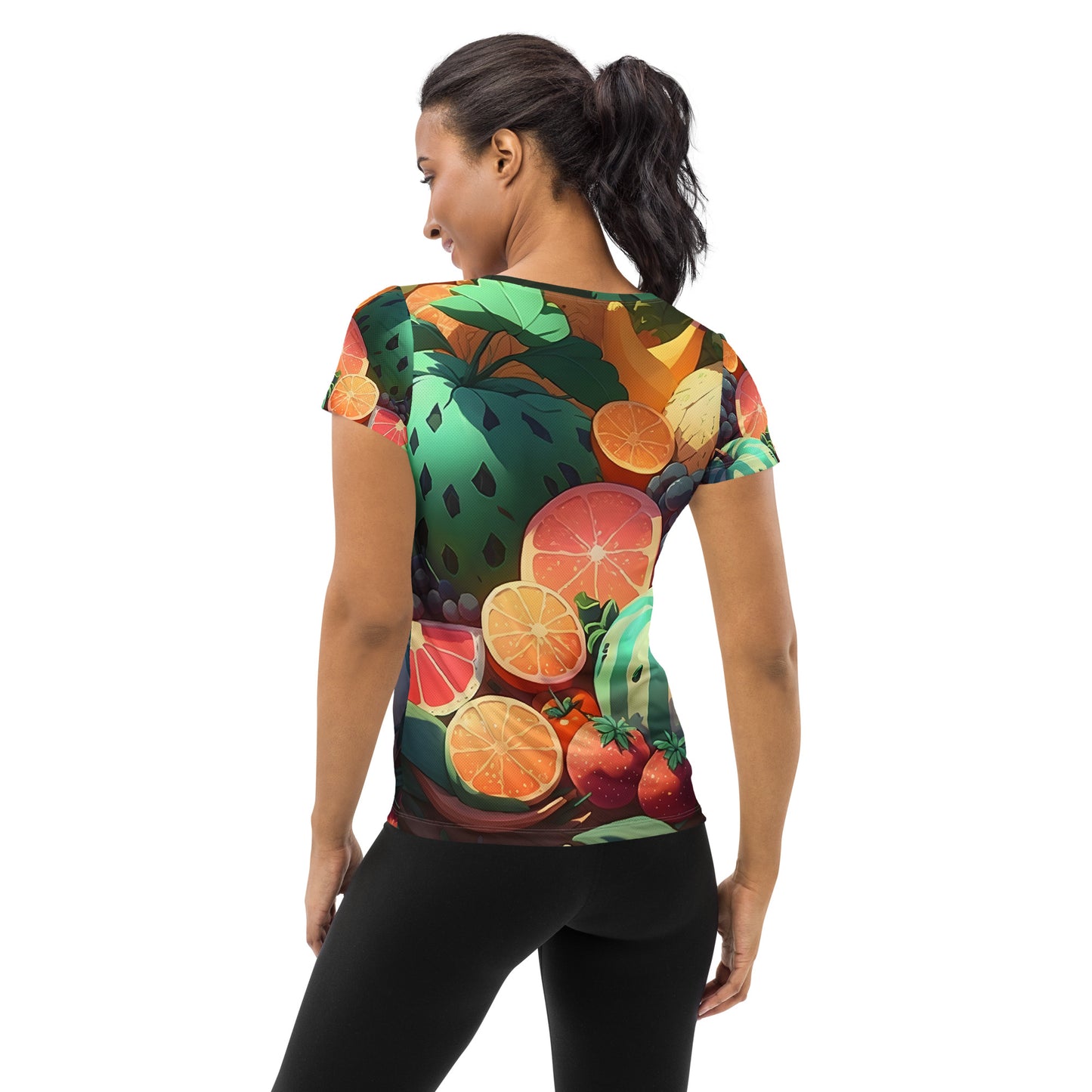 FRUITY VEGGIE #1 (Women's Athletic T-Shirt)