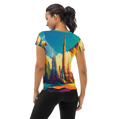 SKY SCRAPER #1 (Women's Athletic T-Shirt)